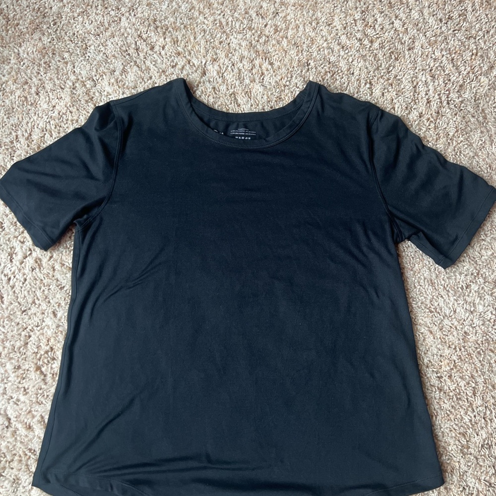 ZYIA Black Activewear Tee